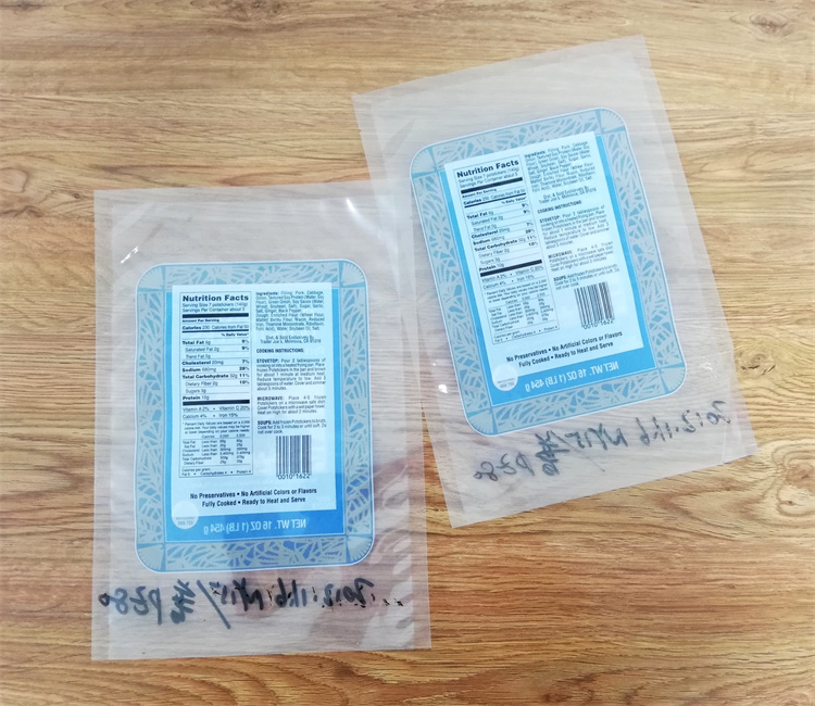 Food Packaging Bags Three-side Sealed